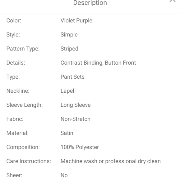 Contrast binding satin night set pyjamas - Picture 7 of 7